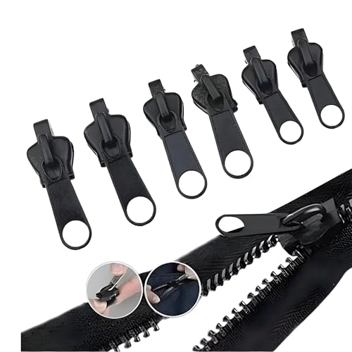 12 pcs reisverschluss-zipper ersatz,zipper für reißverschluss,pull reparatur schieber,ersatzteile helper metall,reißverschlüsse fix,fixer reißverschluss-vorrichtungswerkzeug,replacement abnehmbare