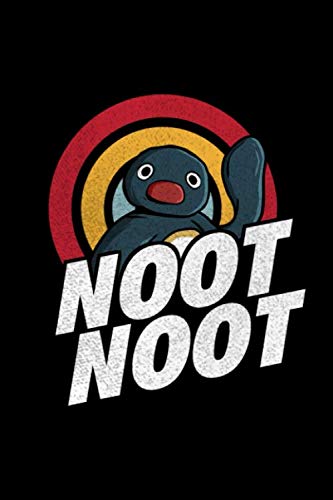 Noot Noot: 6x9 110 pages noot noot funny penguin vintage rainbow distressed journal / notebook / diary