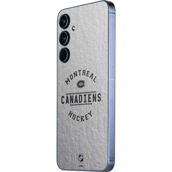 Skinit Decal Phone Skin Compatible with Galaxy A36 5G - Officially Licensed NHL Montreal Canadiens Black Text Design