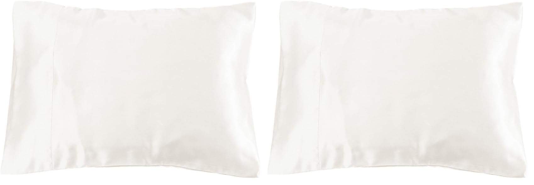 LilySilk 3101-01-30x40 100% Mulberry Silk Travel Pillowcase, 12 x 16, Ivory (Pack of 2)