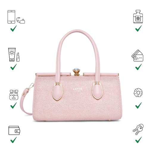 Image of Lavie Luxe Women's Glam Dazzle Satchel Bag | Satchel Handbag for Work | Ladies Purse | Stylish Shoulder Bag | Gift for Women