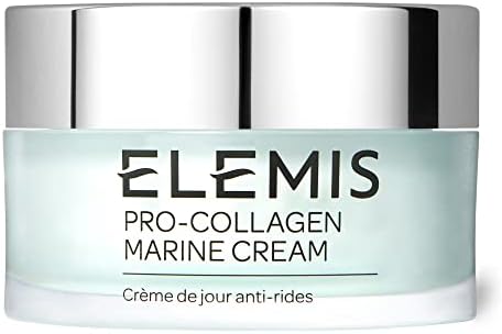 Elemis Pro-Collagen Marine Cream, Anti-Wrinkle, 3-in-1 Smoothing Face Moisturiser with Chlorella, Ginkgo Biloba and Padina Pavonica, Ultra-light Gel Day Cream to Firm and Tone, 50 ml