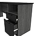 Bestar Norma U or L-Shaped Desk, 71W, Black & Bark Gray