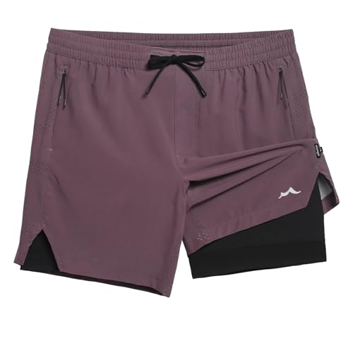 Image of maamgic Men's Athletic Running Shorts with Liner Ultra Lightweight Workout Shorts 5 inch / 7 inch