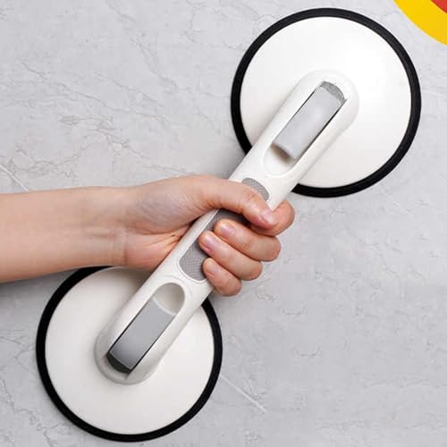 Barra de Agarre para la Ducha con Ventosa, Mango de Seguridad Desmontable en la Pared para bañera y Inodoro, sin Necesidad de taladrar, instalación Sencilla