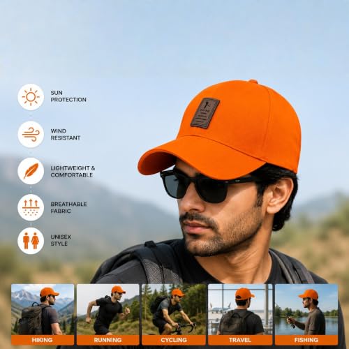 Image of Cap for Men Women Topi Unisex Head Branded Boy's Girl's Caps Adjustable Strap Summer Sports Cricket Gym Dance Cotton Free Size