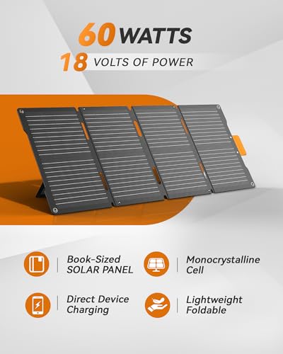 BALDR Solar Generator, 300W Portable Power Station with 60W Solar Panel, for Camping, Emergency Backup. - Image 3