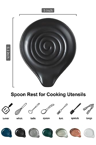 image for LAUCHUH Spoon Rest, Cooking Spoon Holder for Stove Top Large Kitchen S