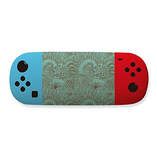 Étui de rangement pour lunettes anti rayures poissons bleus abstraits contre les chocs de sac