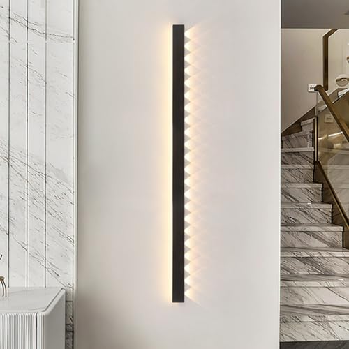 Luz de pared rectangular negra para crear ambientes acogedores en el dormitorio 7