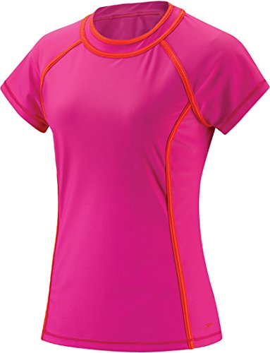 Speedo Women's Active Upf 50+ Rashguard, Hot Magenta, X-Large #TOP24