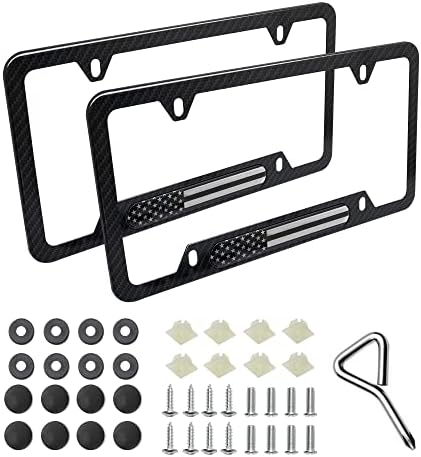 In God We Trust License Plate Frame Fear Ends When Faith Begins License Plate Frame - Stainless Steel Car Accessory Custom License Plate Frame - Foto 7