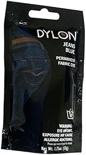 Dylon 87023 Permanent Fabric Dye, 1.75 Ounce, Jeans Blue