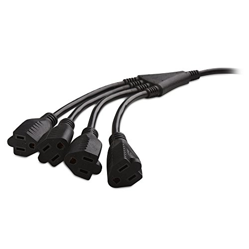 C2G Cables To Go 03152 18 AWG Universal Right Angle Power Cord Black 6 feet 1.82 Meters 4 - Image 5