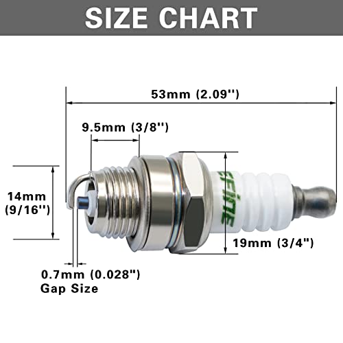 iBroPrat 5pcs NGK BPMR7A L7T Spark Plugs BPM7A BM6A RCJ6Y RCJ7Y WSR5F Sparkplug for 2-Stroke Small Engine 33CC Husqvarna 43CC 47CC 49CC 52CC Chainsaw Lawn Mover Trimmer Blower Saw Strimmer Brushcutter - Thumbnail 5