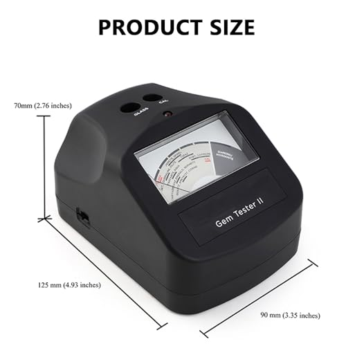 Kit de comprobador de diamantes: medidor de conductividad térmica para identificar diamantes, moissanitas y piedras preciosas comunes con calibración térmica asistida