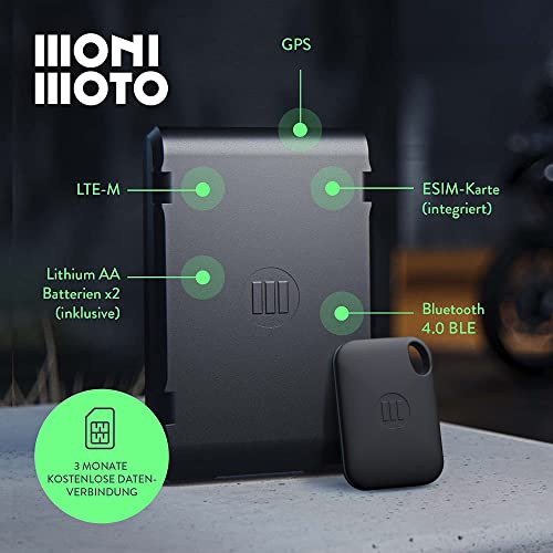 Fahrrad GPS Tracker MoniMoto 7 Plus 3 Edition für Motorräder und Fahrzeuge