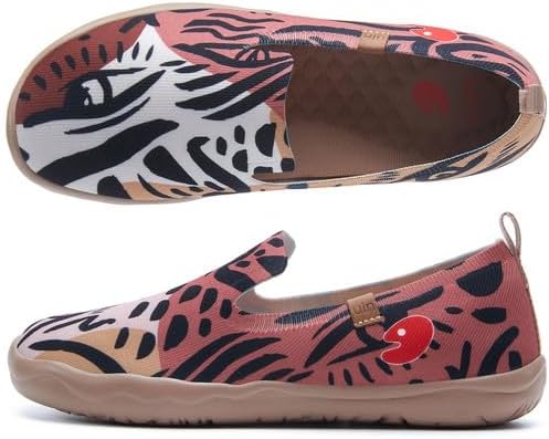 UIN Women's Casual Loafers Travel Painted Walking Slip On Lightweight Comfortable Canvas Fashion Sneakers