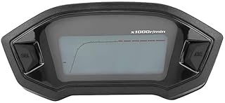 Motorcycle Odometer Motorcycle Speedometer Digital LCD Motorcycle Meter Speedometer Odometer Tachometer W/Speed Sensor Universal
