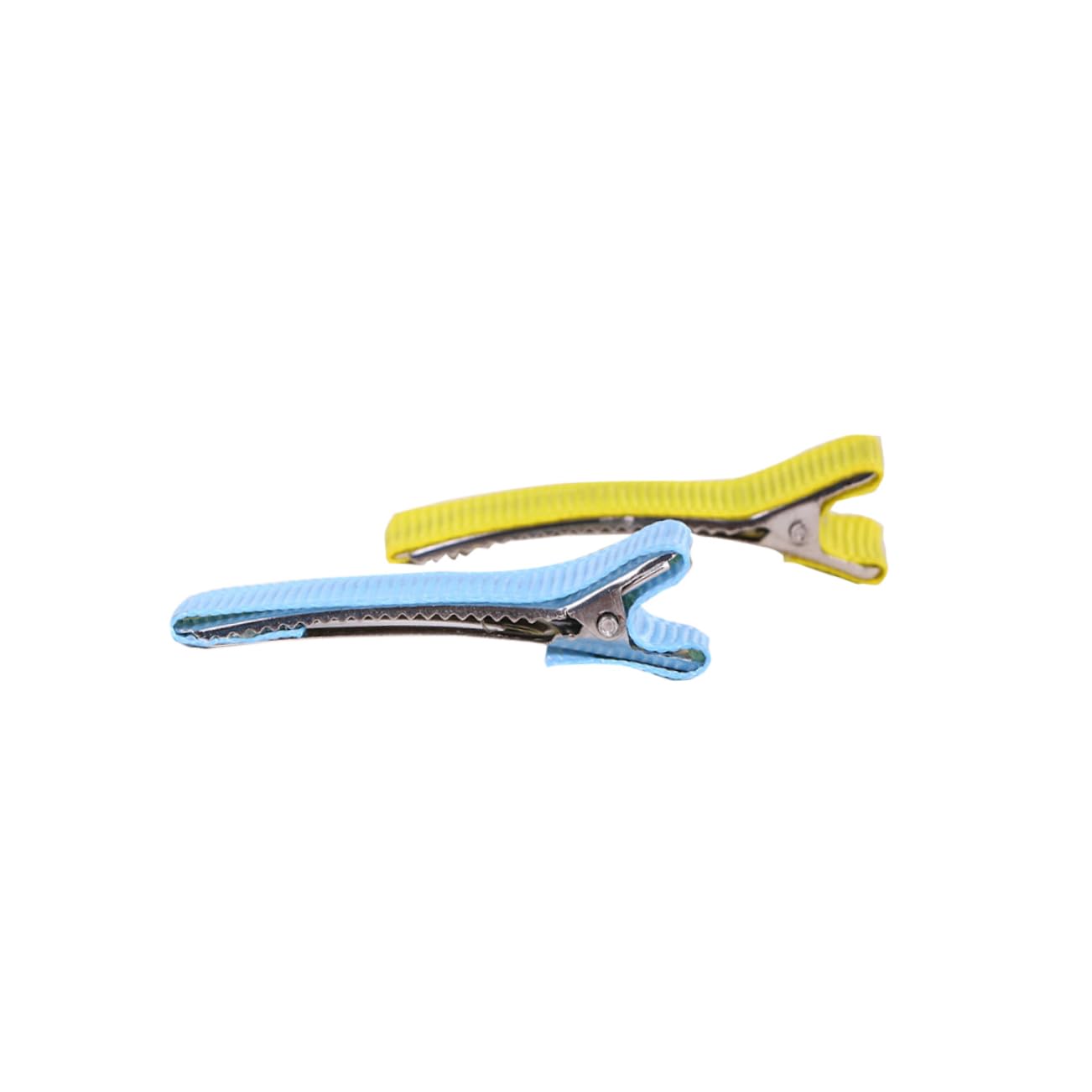 VICASKY 120pcs Hair Clips for Girls Boutique Boy Girl's Barrettes Grosgrain Ribbon No Grip Metal Hair Accessories Clips