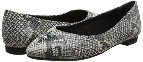 Vionic Women’s Caballo Ballet Flat – Ladies Dress Shoes With Concealed Orthotic Support - Leather- Natural Snake 6M #TOP6