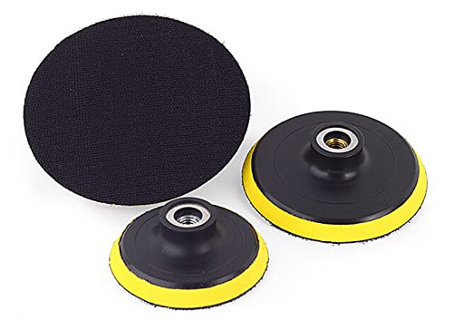 TRENTSNOOK 1 unid pulido autoadhesivo disco pulido papel de lija hoja pegajoso disco chuck angle grilindro coche placa de pegamento 80-180mm(125xM10)