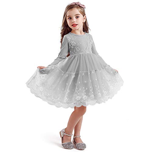 NNJXD-Girls-Autumn-Winter-Knit-Long-Sleeve-Lace-Flower-Tulle-Layered-Princess-Party-Dresses-Casual-Wear-Size-100-2-3-Years-Gray-1