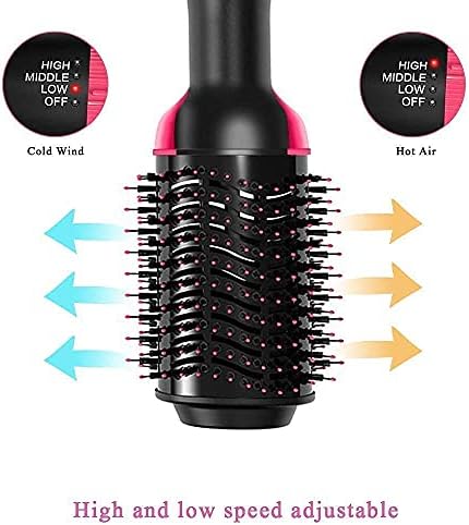 SWOPPLY Hair Dryers Brush,3 in 1 Hot Air Brushes Brush for Blowing,Straightening,Curling with ALCI Safety Plug One Step Hair Dryer & Volumizer Negative Ionic Technology for All Type Hair