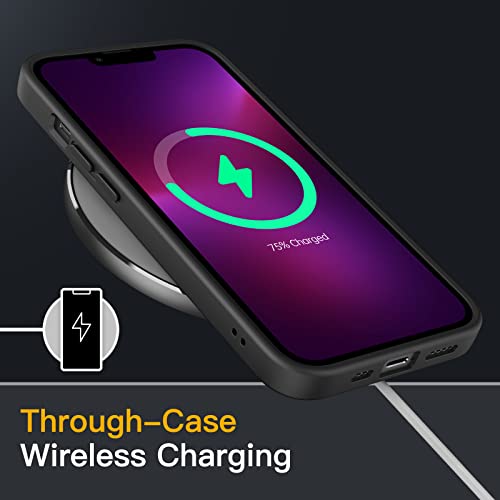 Jetech Matte Case For Iphone 13 Pro Max 6.7-Inch, Shockproof Military Grade Drop Protection, Frosted Translucent Back Phone Cover, Anti-Fingerprint (Black) #TOP6