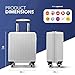 LUGG 15inch Vacay Suitcase ABS Luggage, Aluminium Trolley Handle, 360° Spinner Wheels, Water-Resistant & Durable Material - Airline Compatible (45 x 20 x 33cm)