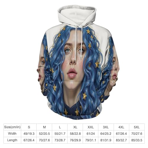 Pullover imprimé 3D avec fermeture éclair pour un style streetwear