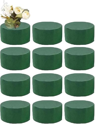 12 Pièces Blocs De Mousse Florale, Mousse Florale Verte pour Fleurs Fraîches, Bloc Vert pour Fleurs Artificielles, Blocs De Fleurs Vertes Décoratives pour La Maison, Le Mariage