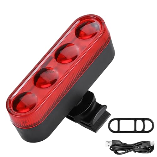 Cycle LED Taillights - Rear Cycling Light | Rechargeable Night Riding Accessories Scooter Red Tail Lamp, Multifunctional Powerful biicycle Safety Reflector for Outdoor Activities Motorbikes