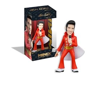 BANDAI - Minix Figura da collezione 12 cm - Elvis Costume Rosso - Collezionabili per esposizione - Idea Regalo - Giocattoli per Bambini E Adulti - Fan TV (MN18918)