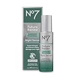 No7 Future Renew Damage Reversal Night Serum - Anti-Aging Peptides Serum for Face - Formulated with Hyaluronic Acid & Niacinamide to Help Reverse Visible Signs of Skin Damage Overnight (0.84 Fl Oz)