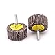 Yuhtech 16 Pcs Lamellenschleifer 50mm x 25mm x 6mm Fächerschleifer 2x 1 x 1/4 Schleifköpfe Körnung 80 für Entrosten, Entgraten, Schleifen Polieren