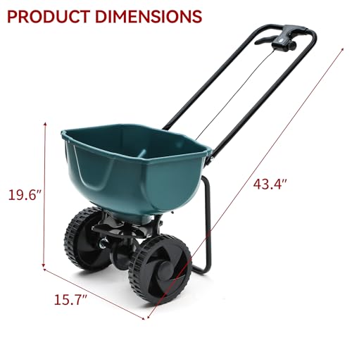 image for YITAMOTOR 60 lb Walk Behind Lawn and Garden Spreader for Seeds and Fer
