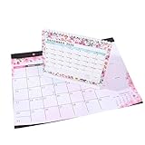 Ujuuu 2PCS Monthly Hanging Calendar Planner, 2021 Wall Calendar and Desk Calendar with Julian Dates...