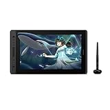HUION KAMVAS Pro 16 Tableta Grafica con Pantalla, Pantalla de Lápiz de 15,6 Pulgadas, Barra Táctil Inclinable sin Batería, Compatible con Windows, Mac y Linux (Reacondicionado)