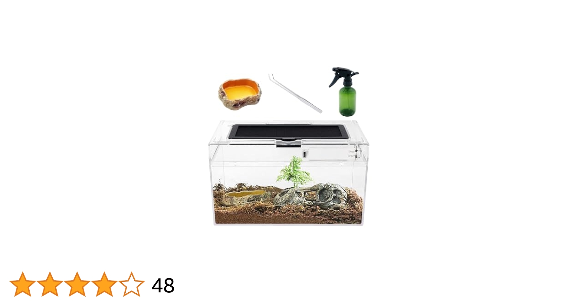 Amazon | Reptile Growth 爬虫類 ケージ 透明 爬虫類ケージ 飼育
