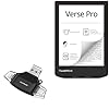 BoxWave Smart Gadget Compatible with Pocketbook Verse Pro – AllReader SD Card Reader, microSD Card Reader SD Compact USB – Jet Black