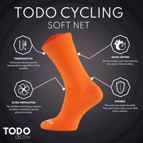 Image of TODO PRO Cycling Socks - Breathable Bike Socks for Men and Women