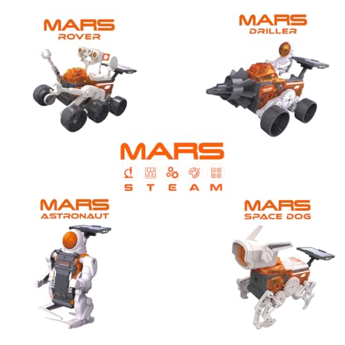 ODS - Mars, Space Program 4 in 1, Astronaut, Roboter-Hund, Weltraumrover, Weltraumbohrer, 3 Arten von Stromversorgung, Altersempfehlung + 8 Jahre