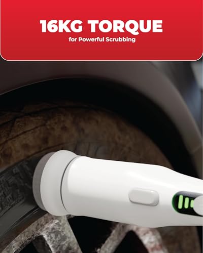 Image of TIRON THS Electric Hand Scrubber, 2500 mAh Battery, 90 mins Runtime, 16Kg Torque for Powerful Scrubbing, Suitable for Cleaning Edges, Corners, Countertops, Platforms, Door & Window Sills
