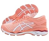 ASICS Gel-Kayano 24 Women's Running Shoe, Seashell Pink/White/Begonia Pink, 6 M US