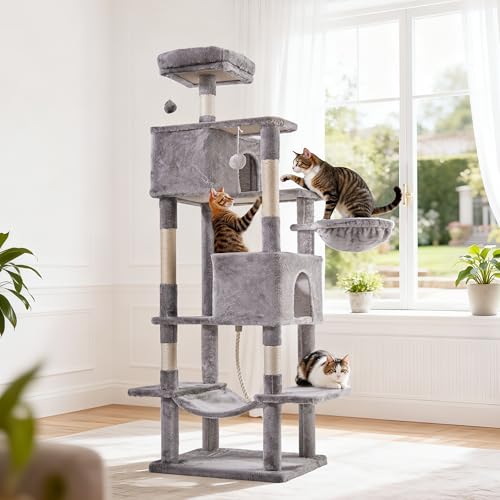 Árbol para Gatos Simple Deluxe 66 in Para Interior miniatura 7