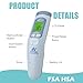 Amplim Non-Contact Forehead Thermometer for Kids and Adults. AmpMed FSA HSA Approved No-Touch Baby Head Temporal Thermometer. Touchless Digital Fever Thermometer for Accurate Temperature Reading