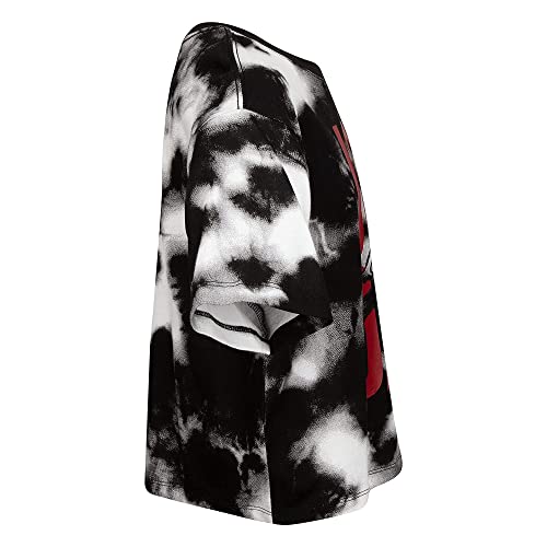 Jordan Girl's Tie-Dye Air Tee (Little Kids/Big Kids) Black/Tie-Dye SM (7 Little Kid)4
