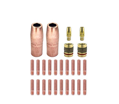 MIG Gun Kit Fits Miller M-25 Tip Nozzle 200258 Adapter Diffuser 023 030 035 045 (.035