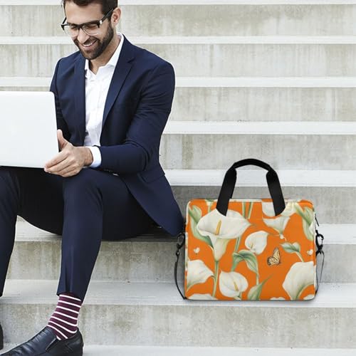 Maletín para Laptop con Asa y Correa 15.6 Pulgadas Naranja miniatura 3